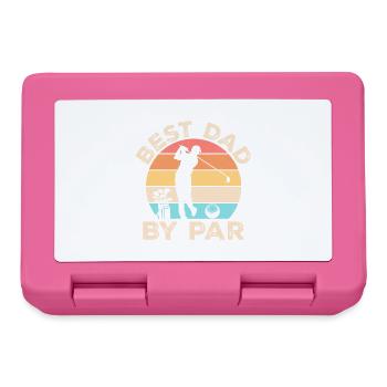 Bester Vater nach Par Golfen Golfliebhaber Vatertag - Brotdose - Pink - Vorne