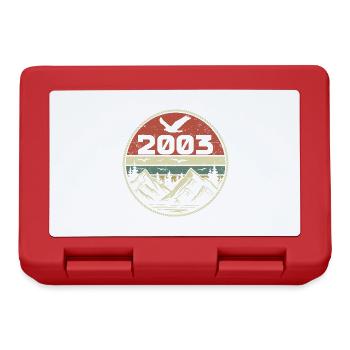 Vintage 2003 Classic 2003 Retro 2003 Geschenk 2003 - Brotdose - Rot - Vorne
