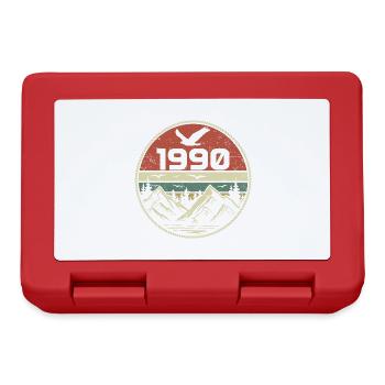 Jahrgang 1990er Klassisch 1990er Retro 1990er Geschenk 1990er Jahre - Brotdose - Rot - Vorne