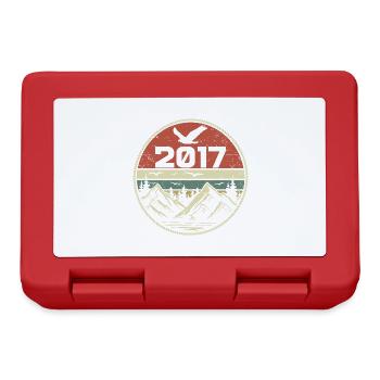 Vintage 2017 Classique 2017 rétro 2017 Cadeau 2017 - Boîte à goûter - rouge - Devant