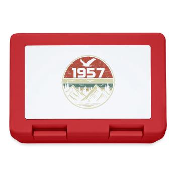 Vintage 1957 Classique 1957 rétro 1957 Cadeau 1957 - Boîte à goûter - rouge - Devant