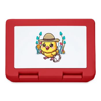 animaux mignons poussin wild west enfants enfant - Boîte à goûter - rouge - Devant
