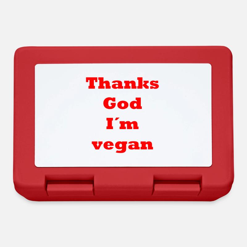 vegan - Brotdose - Rot