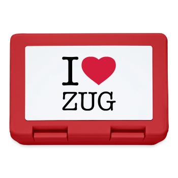 I LOVE ZUG - Boîte à goûter - rouge - Devant