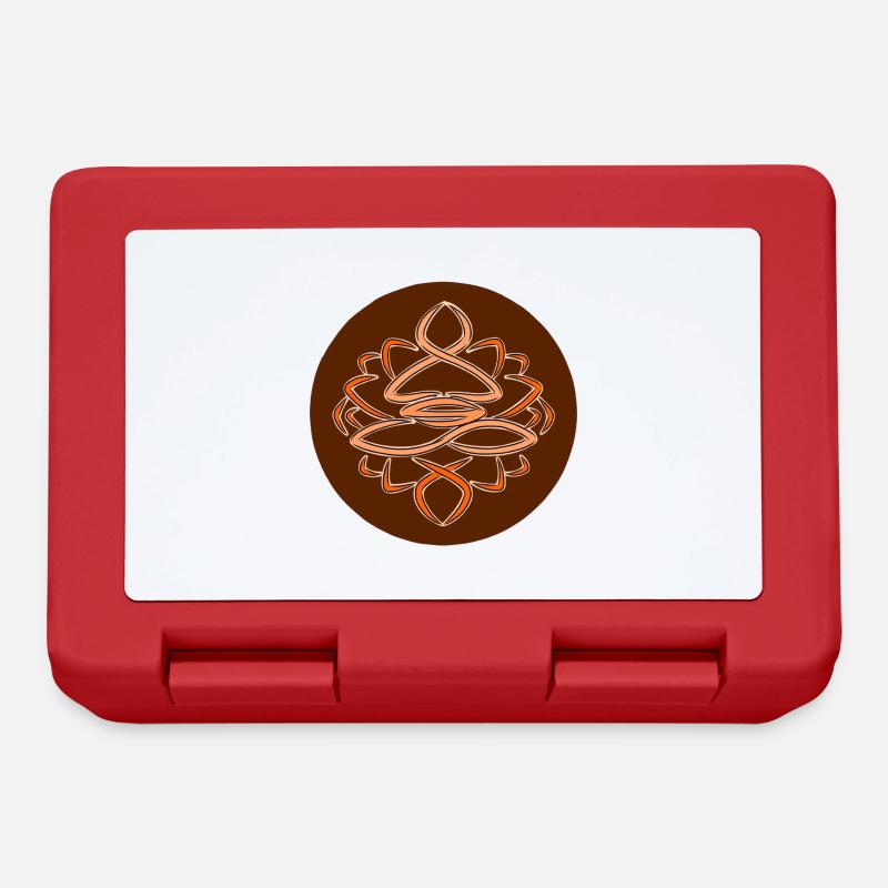 Handpan,Bouddha - Boîte à goûter - rouge
