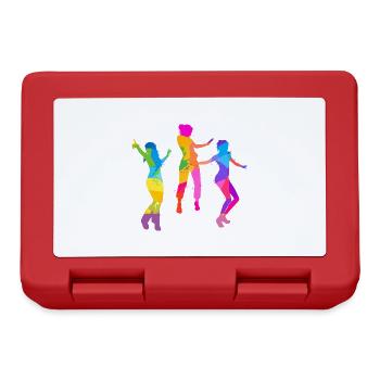 dancer,dance,illustration,colorful,graffiti - Lunchbox - red - Front