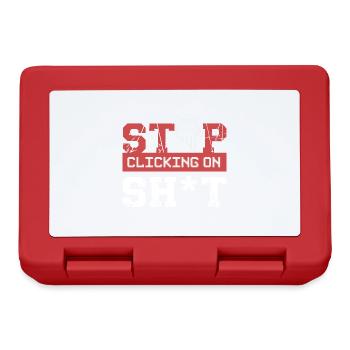 Cybersecurity Hacker Programming Gift Idea - Lunchbox - red - Front