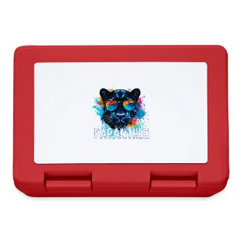 Panther with sunglasses, illustration,graffiti - Lunchbox - red - Front