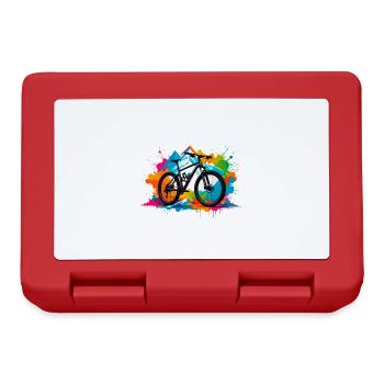 illustration,VTT,vélo de route,graffiti,coloré - Boîte à goûter - rouge - Devant