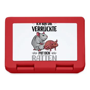 Ratten - Brotdose - Rot - Vorne