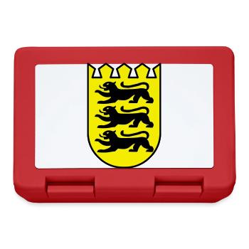 Baden-Württemberg wappen - Brotdose - Rot - Vorne