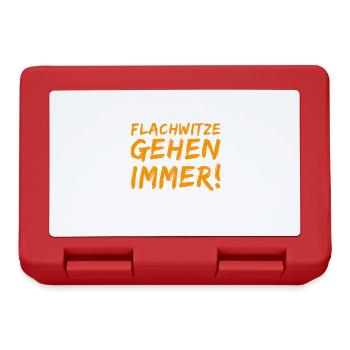 mein Humor - Brotdose - Rot - Vorne