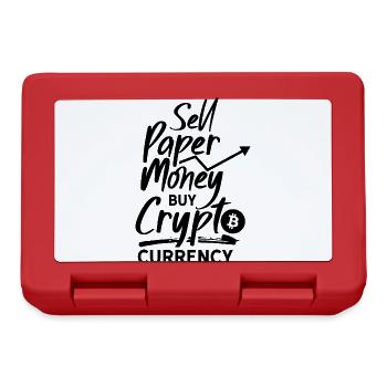 Cryptocurrency Crypto Crypto Trader Cryptocurrency - Lunchbox - red - Front
