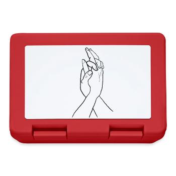 Hands - Lunchbox - red - Front