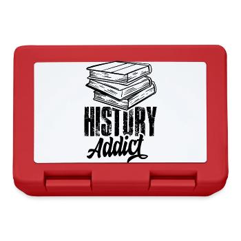 Addicted to History Nerd History Teacher - Lunchbox - red - Front