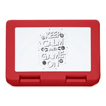 KEEP CALM AND GAME ONE - Lunchbox - red - Front