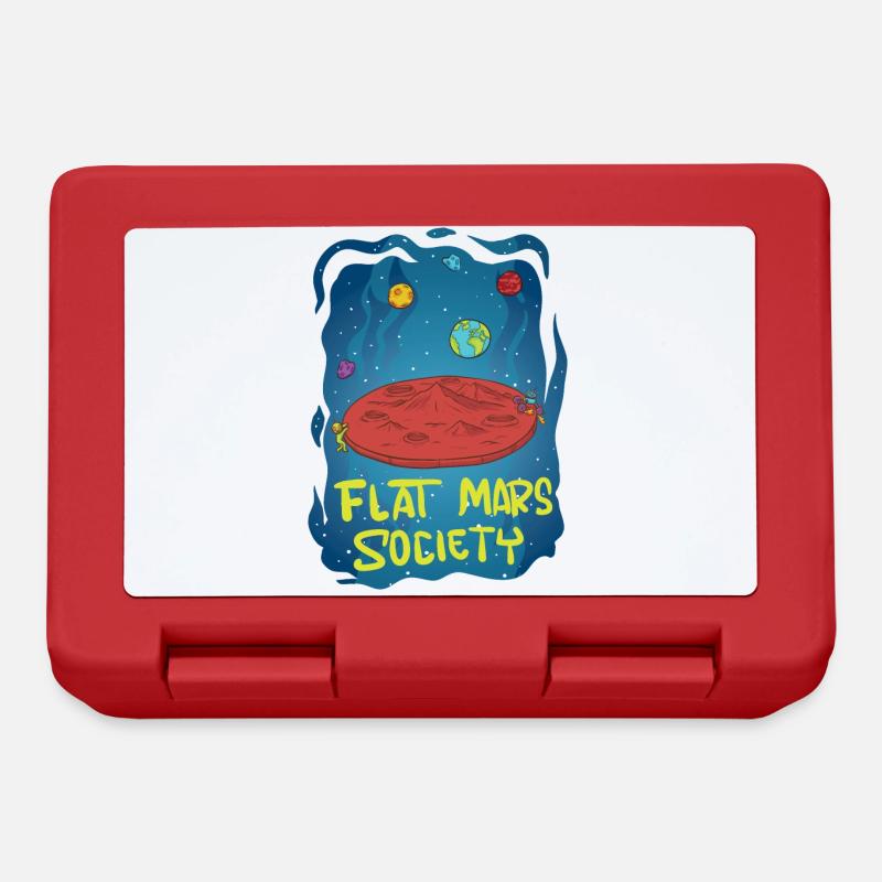 Flat Mars Society - Lunchbox - red