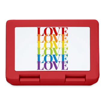 Love - Lunchbox - red - Front