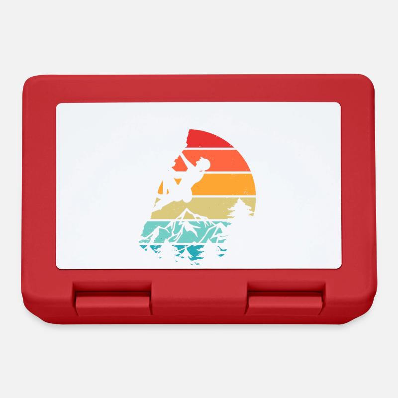 Trad Climbing Bouldering - Lunchbox - red