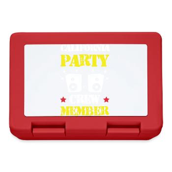 Équipe de fête en Californie - Boîte à goûter - rouge - Devant