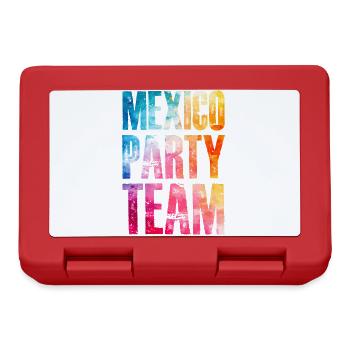 Mexico Party Team Bunt - Brotdose - Rot - Vorne