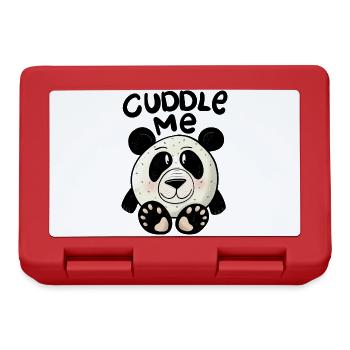 Panda Cuddle me - Lunchbox - red - Front