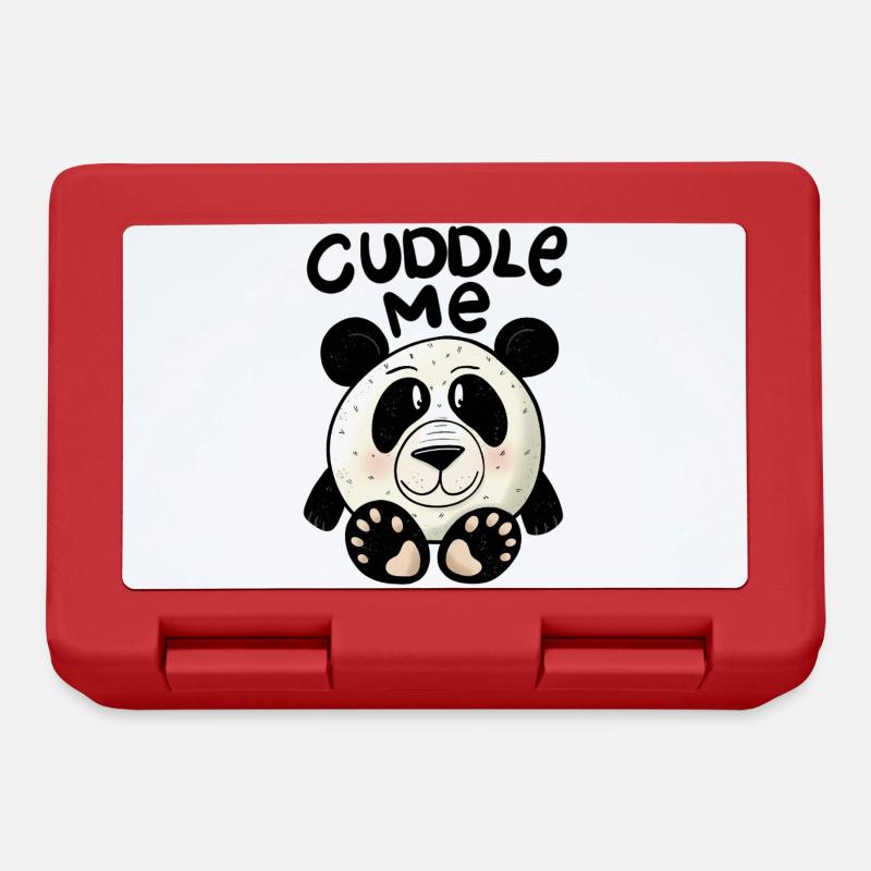 Panda Cuddle me - Lunchbox - red