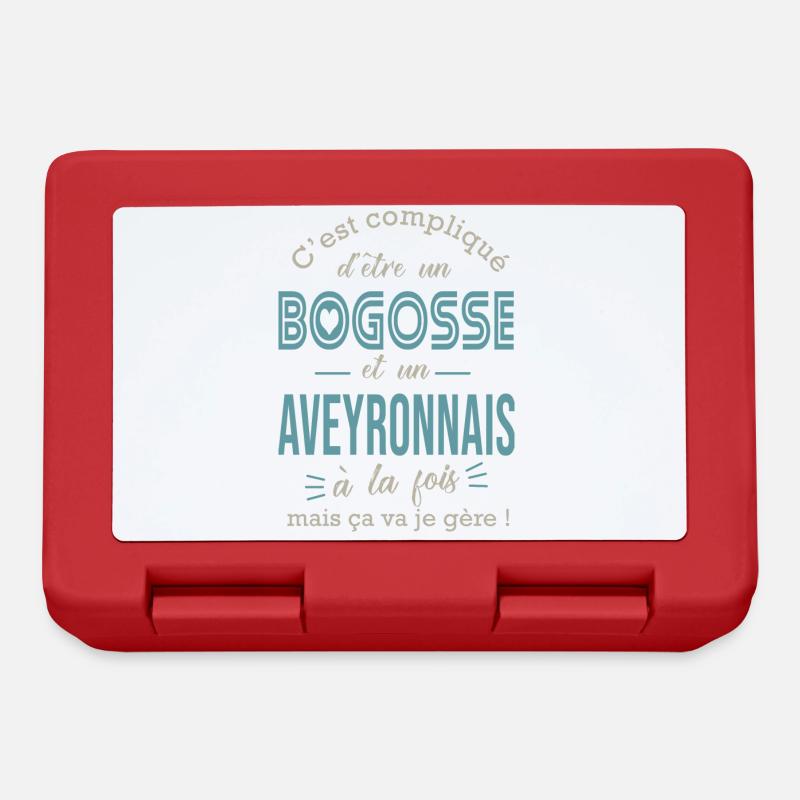 Aveyronnais cadeau humour aveyron aveyronnais - Boîte à goûter - rouge