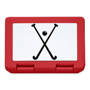 Field Hockey icon icon - Lunchbox - red - Front