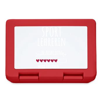 Sportlehrerin in Ausbildung Geschenk - Brotdose - Rot - Vorne