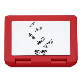 Sonnenbrille Symbol - Brotdose - Rot - Vorne