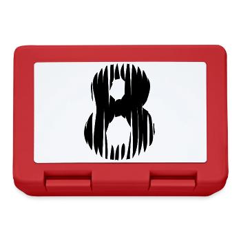 Maillot à 8 chiffres - Boîte à goûter - rouge - Devant