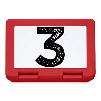 Maillot numéro 3 - Boîte à goûter - rouge - Devant