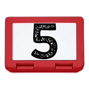 Maillot numéro 5 - Boîte à goûter - rouge - Devant