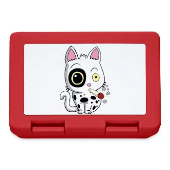 Smoking cat - Lunchbox - red - Front