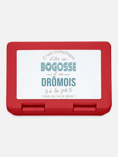 Drômois, dromois cadeau drôme, drome - Boîte à goûter - rouge