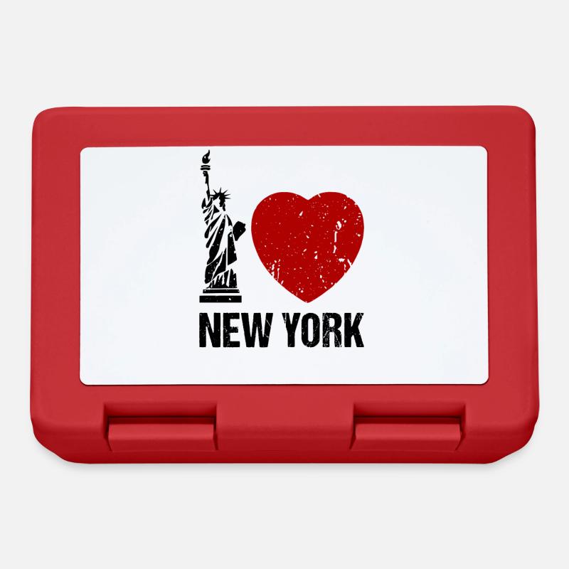 J’adore New York Heart NYC - Boîte à goûter - rouge