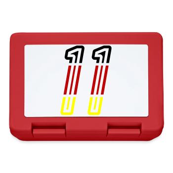 11 Symbole numérique Allemagne - Boîte à goûter - rouge - Devant