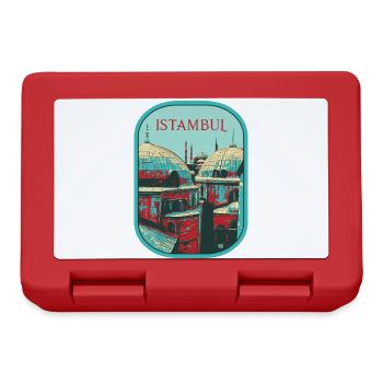 Majestät von Istanbul: Erhabene Moschee - Brotdose - Rot - Vorne