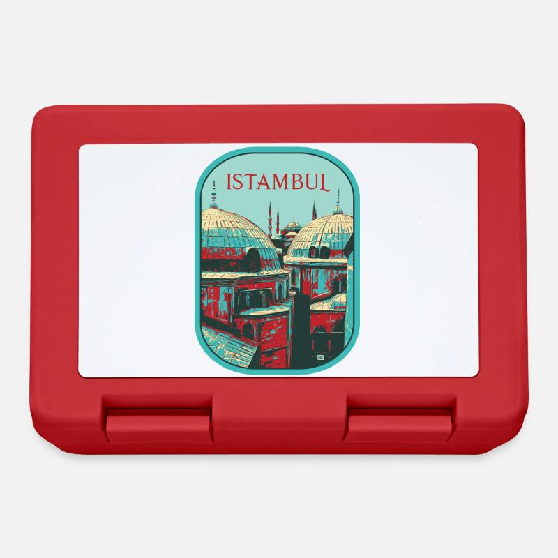 Majesté d'Istanbul: Mosquée sublime - Boîte à goûter - rouge