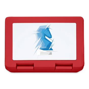 Origami Chess Horse Chess Player Club Abstract - Lunchbox - red - Front