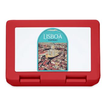 Quartier du Panthéon de Lisbonne, Portugal - Boîte à goûter - rouge - Devant