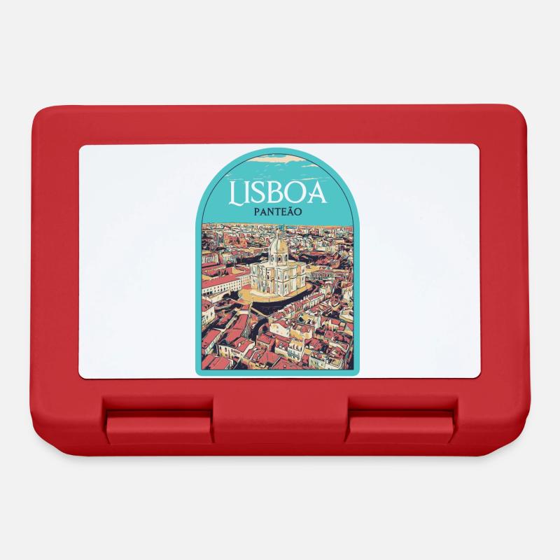 Quartier du Panthéon de Lisbonne, Portugal - Boîte à goûter - rouge