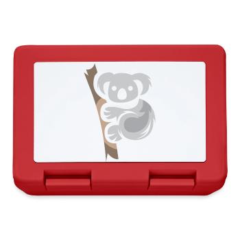 Koala Ours Bande Dessinée Animal Australie Nature Dessin Animé Logo - Boîte à goûter - rouge - Devant