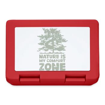Forest Nature Comfort Zone Tree Fir Icon Logo - Lunchbox - red - Front