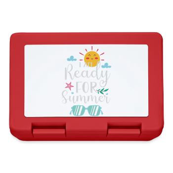 Je suis prêt pour l’été - Boîte à goûter - rouge - Devant