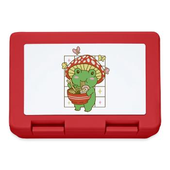 Kawaii Ramen Frog Mushroom - Lunchbox - red - Front