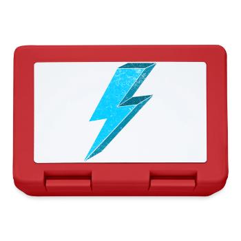 Elektrischer Blitz Design 3D - Brotdose - Rot - Vorne