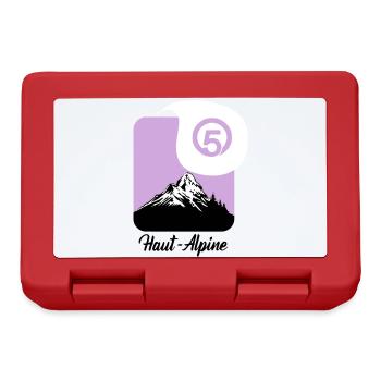 Haut-Alpine 05 Departement der Hautes-Alpes - Brotdose - Rot - Vorne