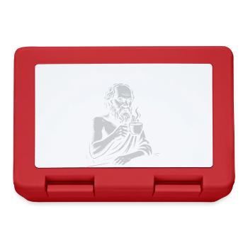 Socrates Coffee Portrait - Lunchbox - red - Front